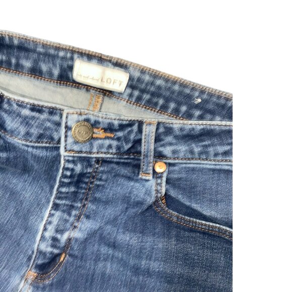 Sz.8*LOFT*Curvy Straight Blue Jeans - Picture 3 of 5